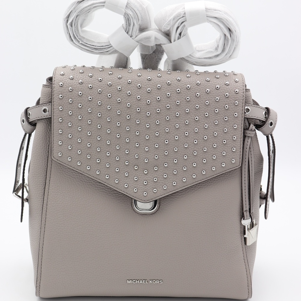 Michael Kors Bristol Leather Studded Backpack Bag